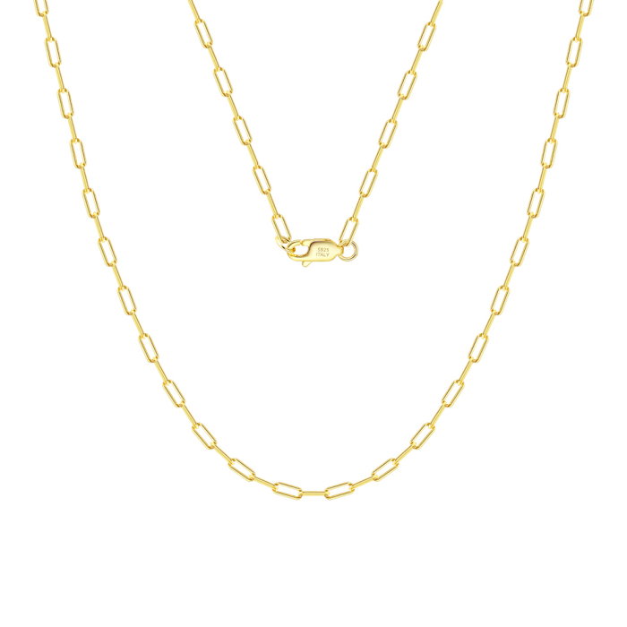 Colier argint 925 placat cu aur 18K, 60 cm, 2,2 mm [1]