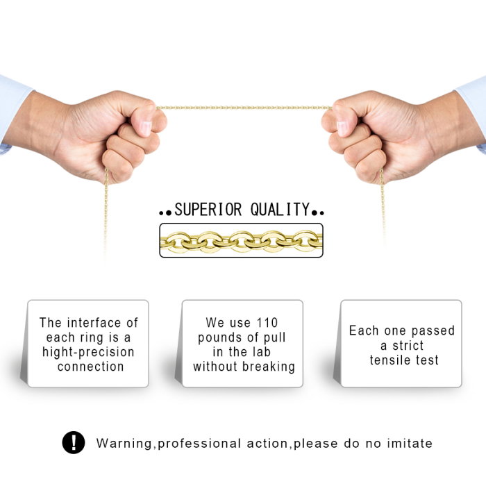 Colier argint 925 placat cu aur 14K, 55 cm [7]