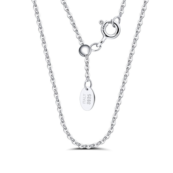 Colier argint 925 placat cu rodiu, 45 cm [1]