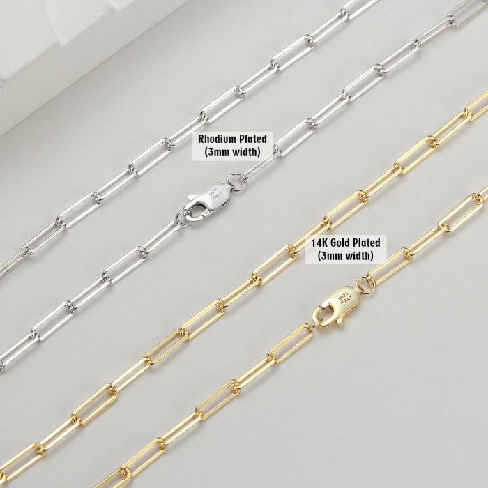 Colier argint 925 placat cu rodiu, 55 cm, 3 mm [4]