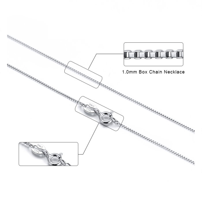 Colier argint 925 cubic placat cu rodiu, 50 cm si 2 mm [8]