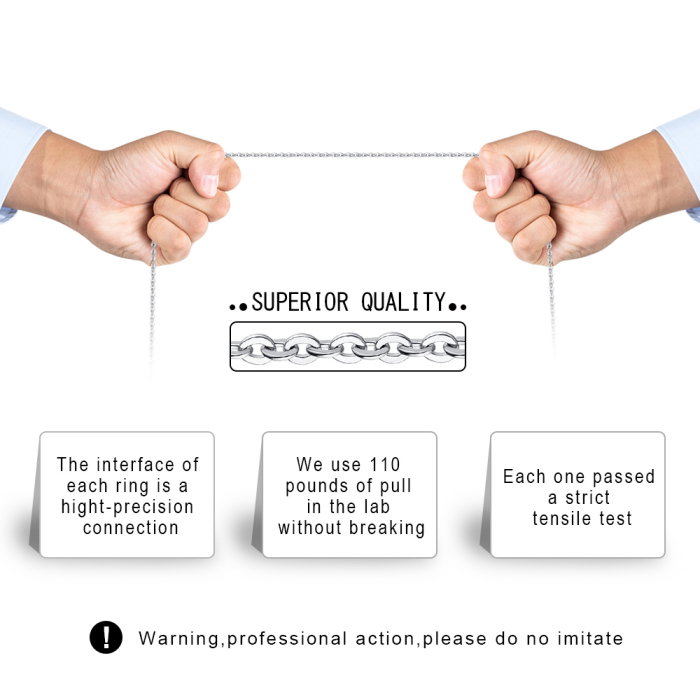 Colier argint 925 placat cu rodiu, 45 cm [6]