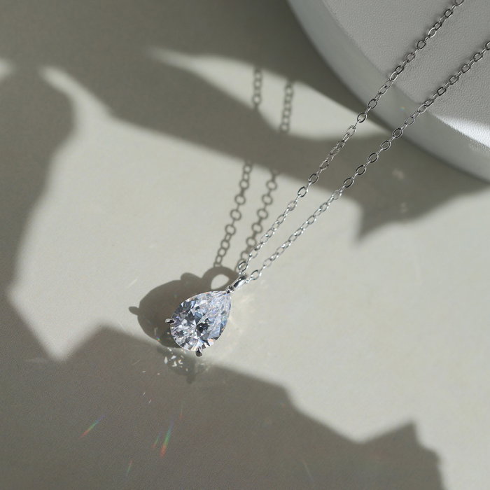 Colier argint 925 placat cu rodiu cu zirconiu [2]