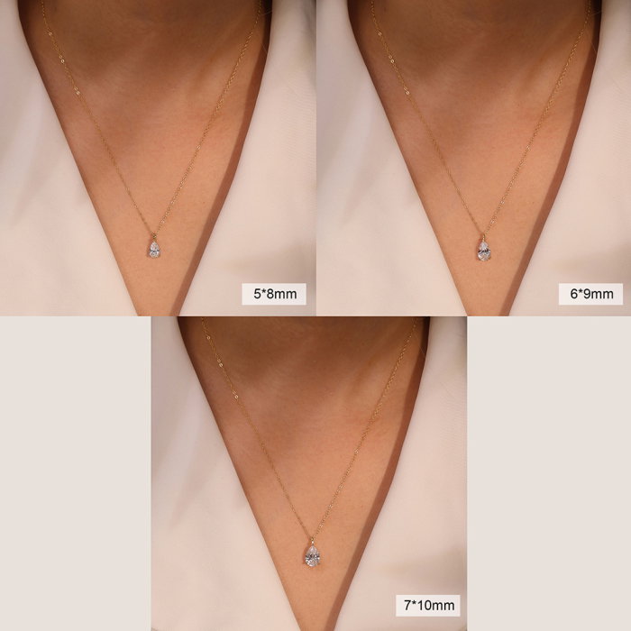 Colier argint 925 placat cu rodiu cu zirconiu [6]