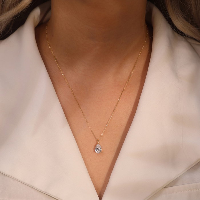 Colier argint 925 placat cu rodiu cu zirconiu [3]