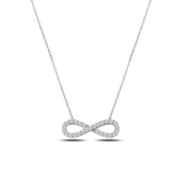 Colier argint 925 rodiat cu simbolul infinit si zirconii albe - Infinite You CTU0063 [1]
