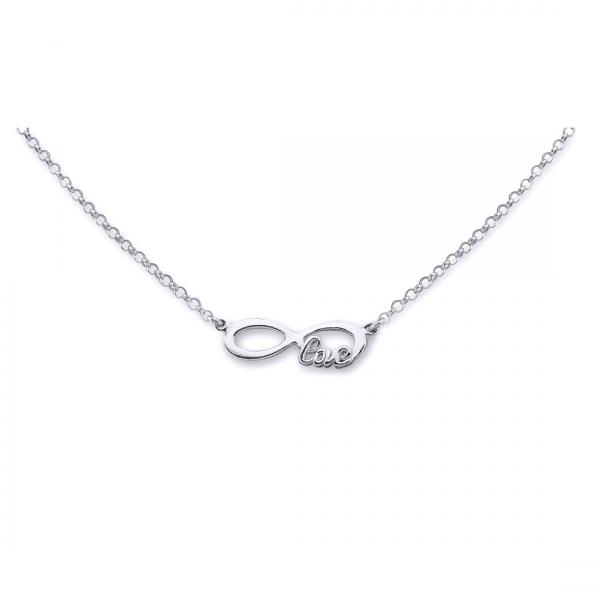 Colier argint 925 rodiat Love cu simbolul infinit - Infinite Love [1]