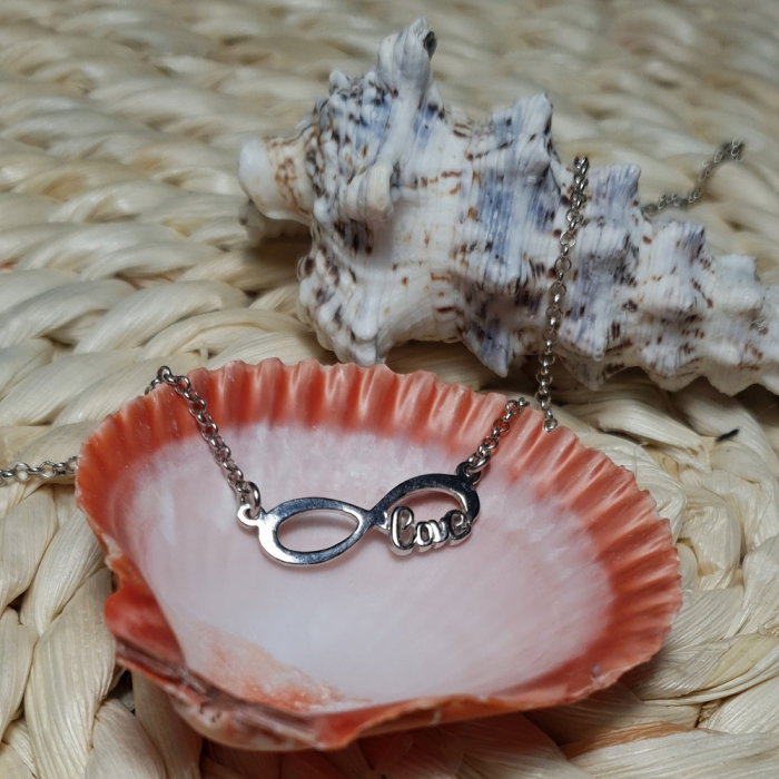 Colier argint 925 rodiat Love cu simbolul infinit - Infinite Love [3]