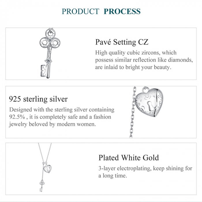 Colier argint cheia dragostei [9]