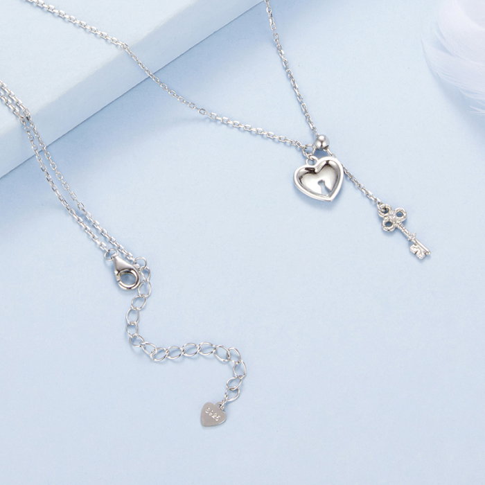 Colier argint cheia dragostei [7]