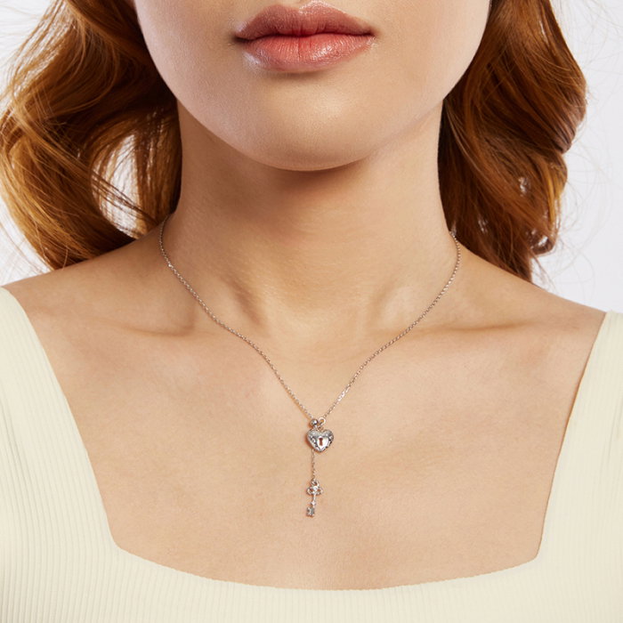 Colier argint cheia dragostei [12]