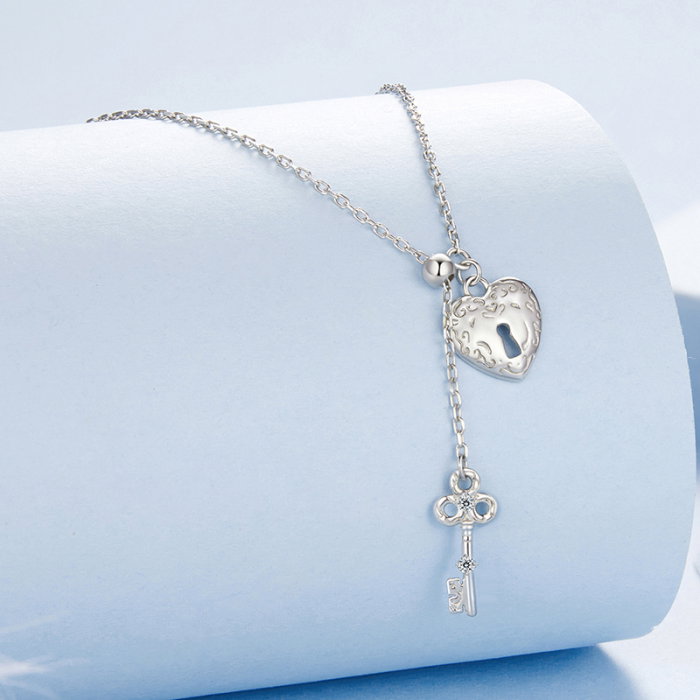 Colier argint cheia dragostei [3]