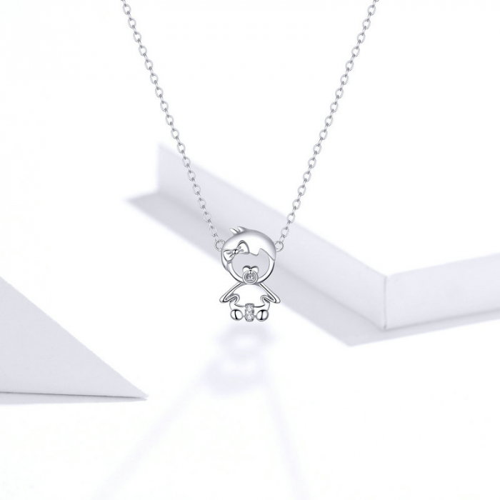 Colier argint cu bebelus [9]