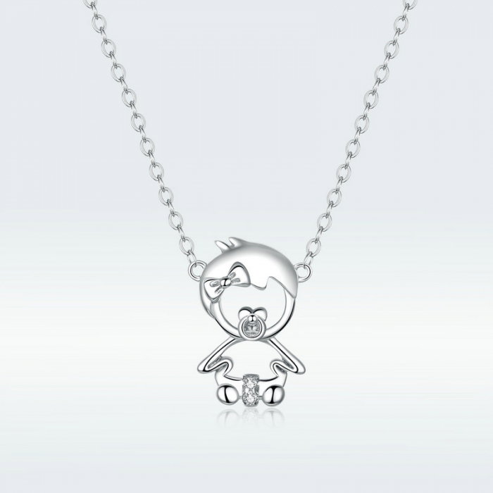 Colier argint cu bebelus [6]