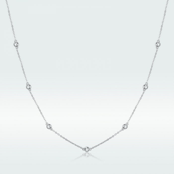 Colier argint cu cristale [9]