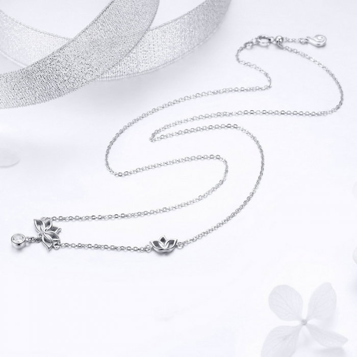 Colier argint cu floare de lotus [8]