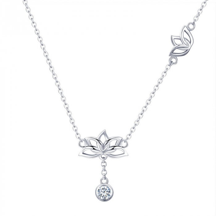 Colier argint cu floare de lotus [1]