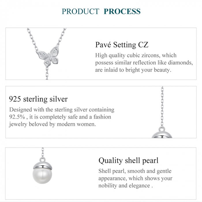 Colier argint cu fluture si perla [11]