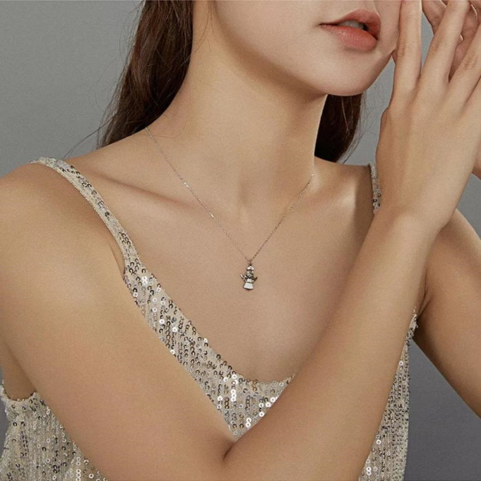 Colier argint cu ingeras [4]