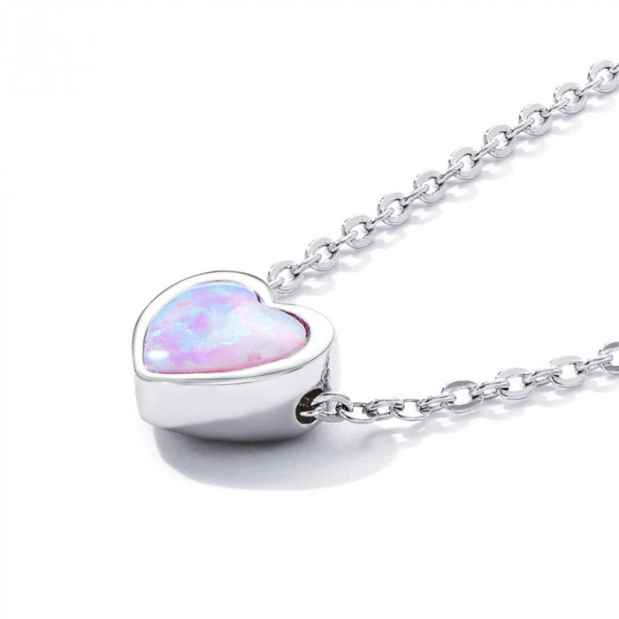 Colier argint cu inima de opal, [9]