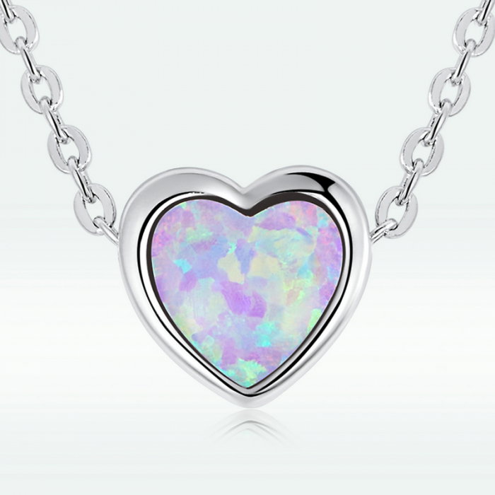Colier argint cu inima de opal, [3]