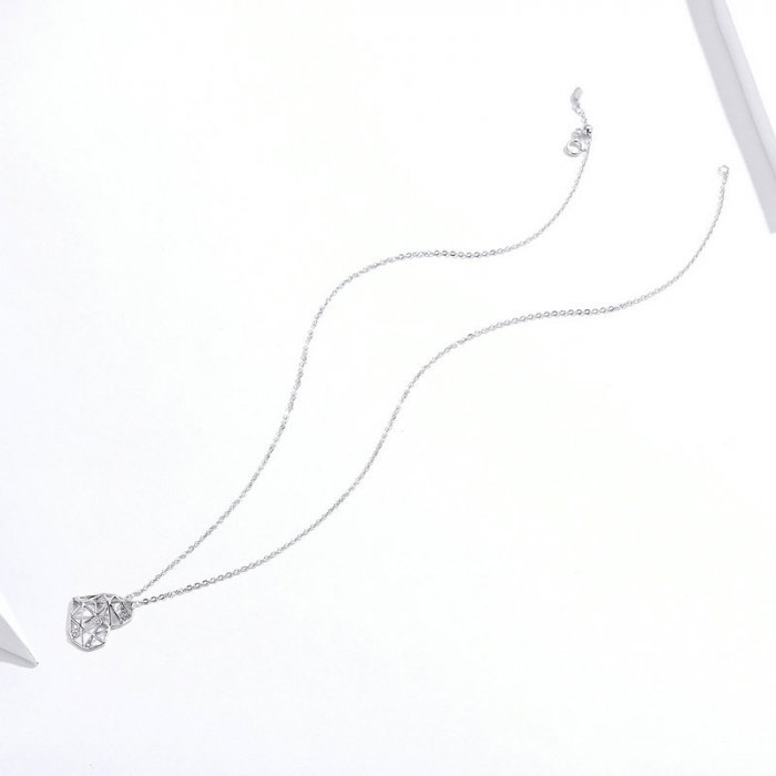 Colier argint cu inima si zirconii [3]