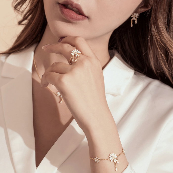 Colier argint cu margarete [6]