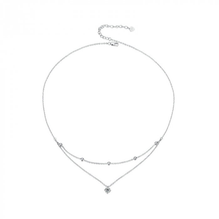 Colier argint cu Moissanite [1]