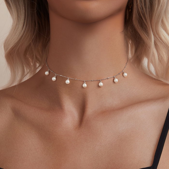 Colier argint cu perle [4]