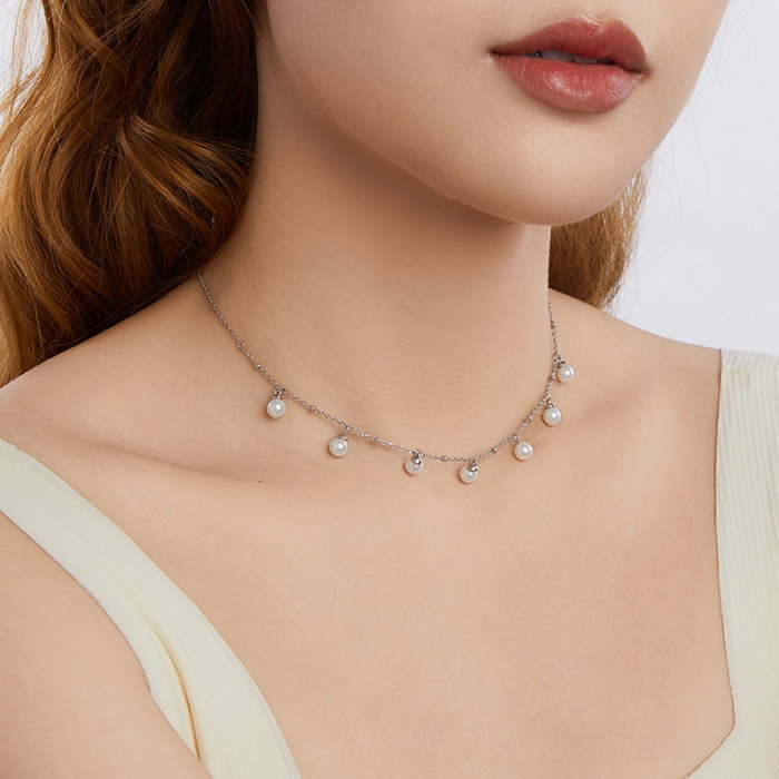 Colier argint cu perle [8]