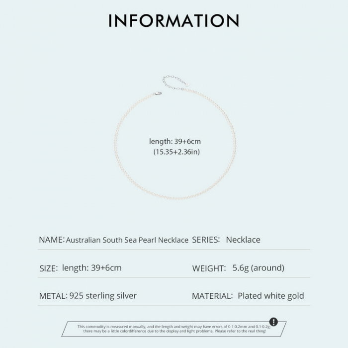 Colier argint cu perle australiene (imitatii) [8]