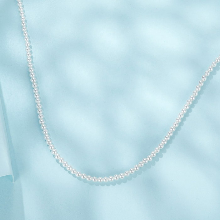 Colier argint cu perle australiene (imitatii) [6]