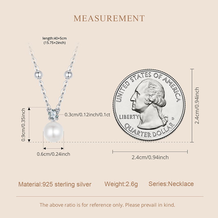 Colier argint cu perle naturale si moissanite [9]