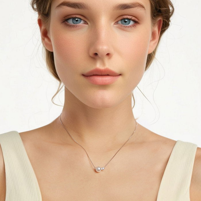 Colier argint cu perlute [2]