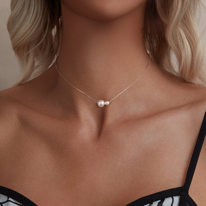 Colier argint cu perlute [9]