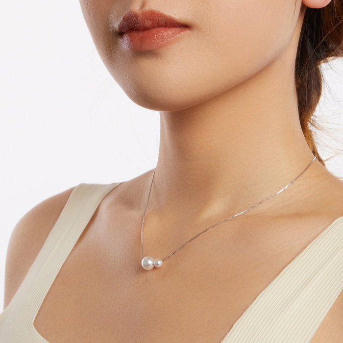 Colier argint cu perlute [12]