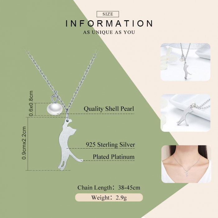 Colier argint cu pisicuta si perluta [8]