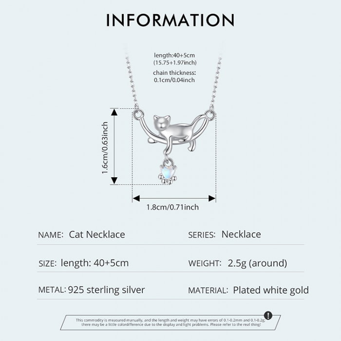 Colier argint cu pisicute si piatra lunii [10]