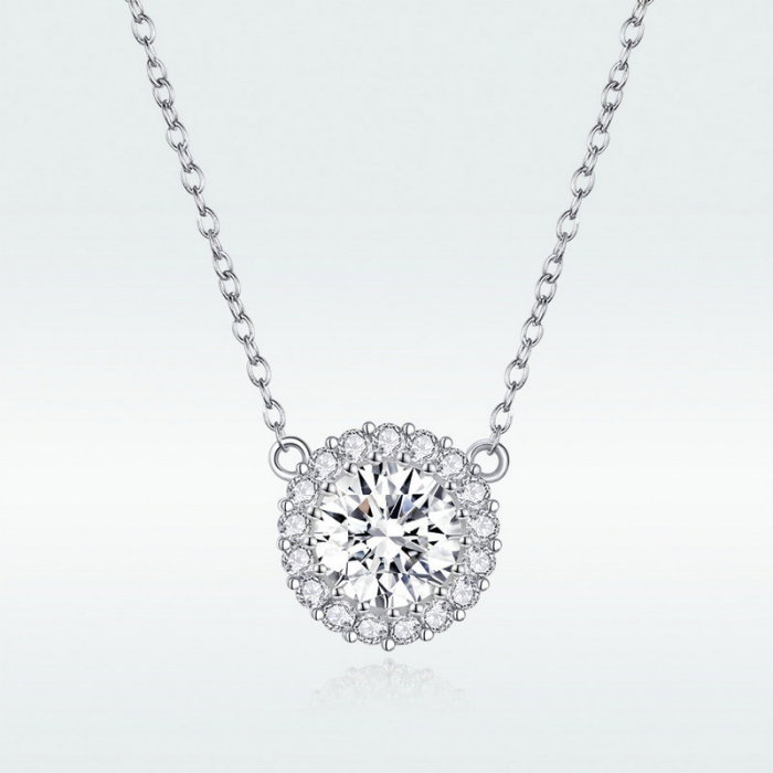 Colier argint cu zirconii [9]