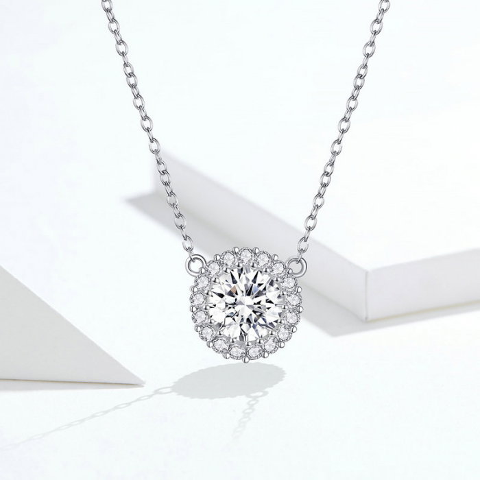 Colier argint cu zirconii [8]