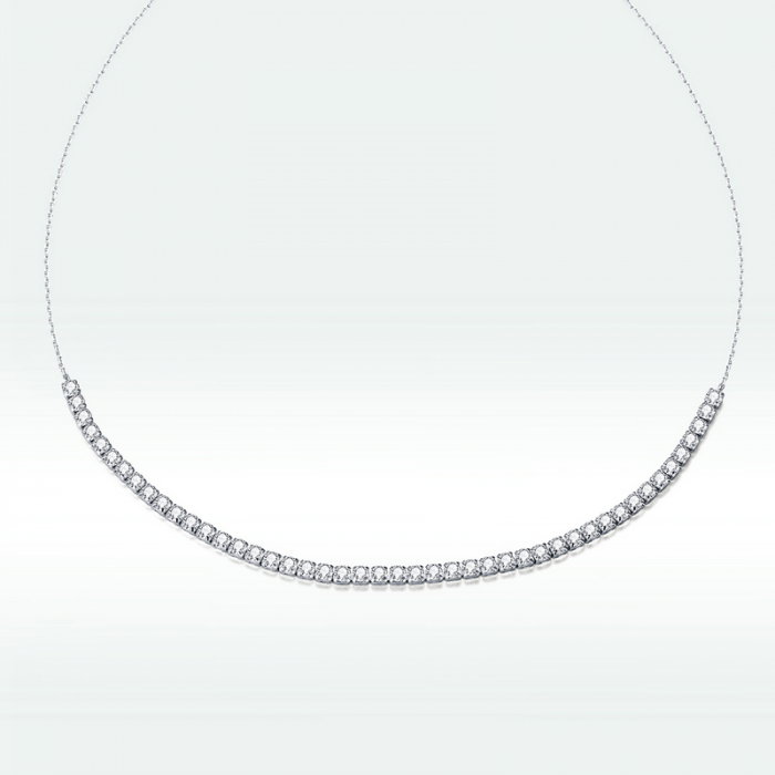 Colier argint tenis reglabil cu zirconii Shining Choker [5]