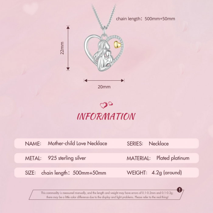 Colier argint dragoste de mama si copil [12]