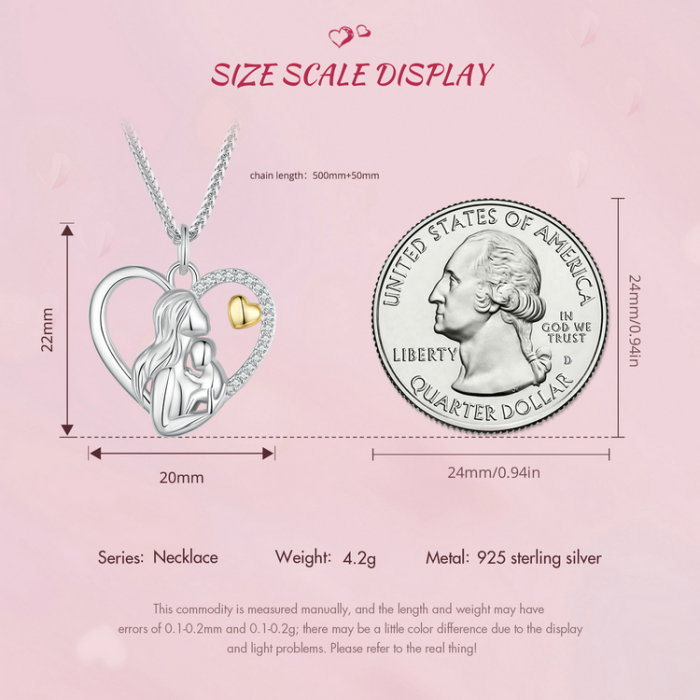 Colier argint dragoste de mama si copil [13]