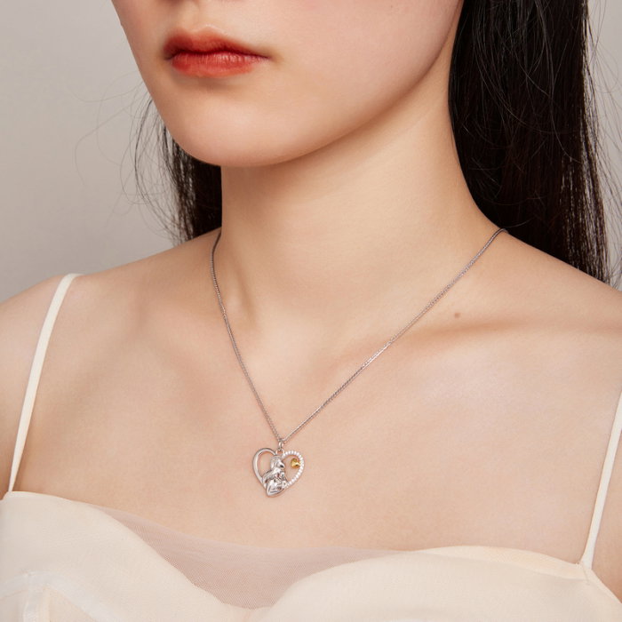 Colier argint dragoste de mama si copil [6]