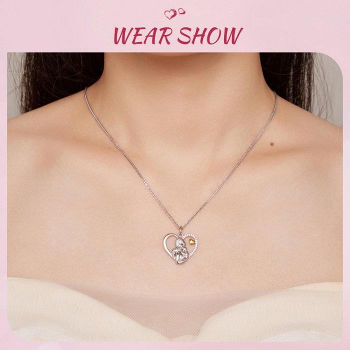 Colier argint dragoste de mama si copil [15]