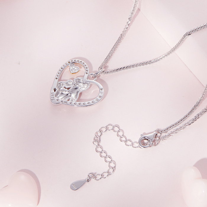 Colier argint dragoste de mama si copil [7]