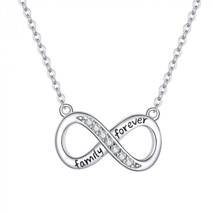 Colier argint Dragoste Infinita - family forever [1]