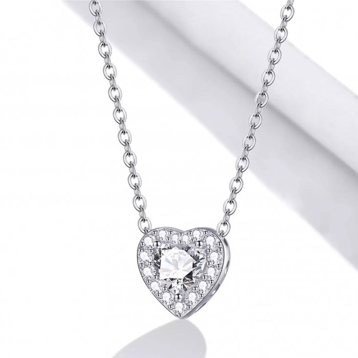 Colier argint dragoste stralucitoare [2]