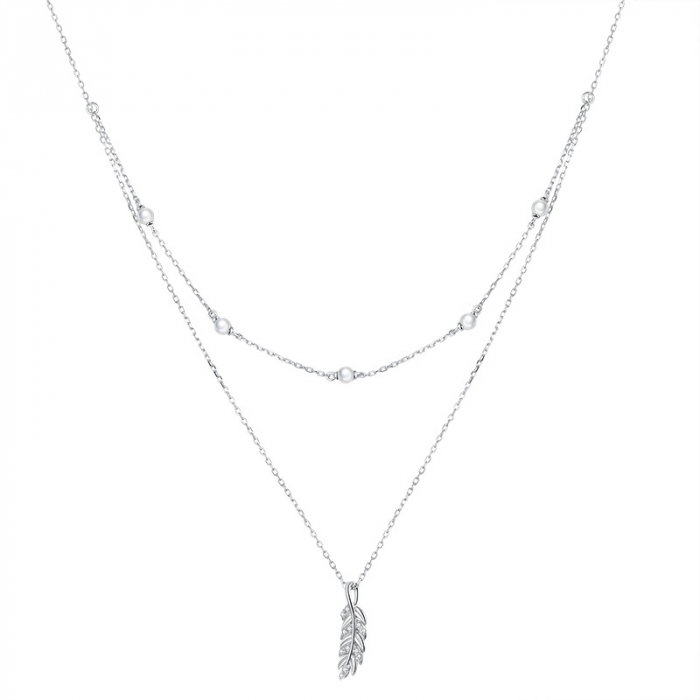 Colier argint dublu cu spic de grau [1]