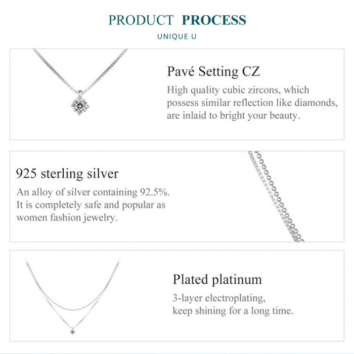 Colier argint dublu sclipitor [9]